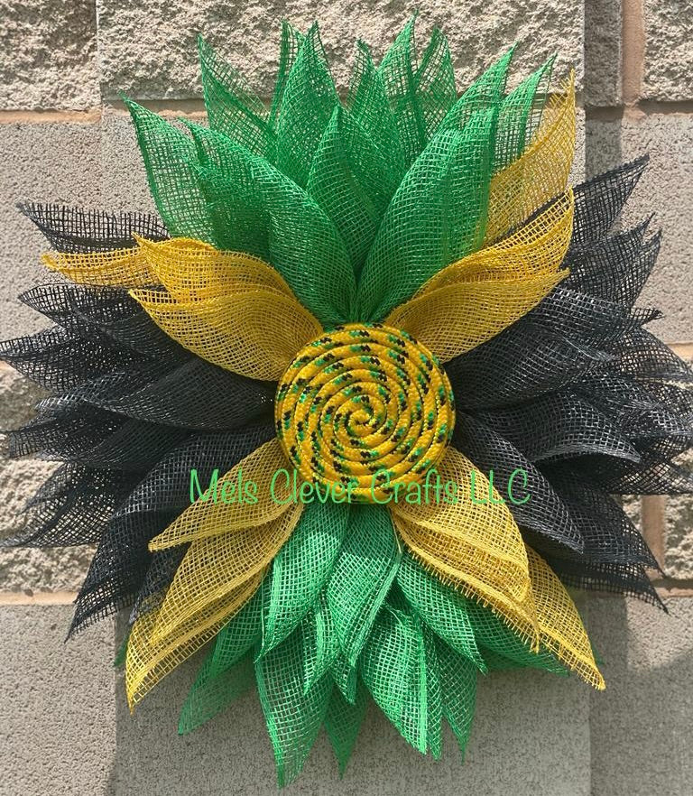 22" Jamaica Flag Wreath