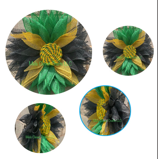 22" Jamaica Flag Wreath